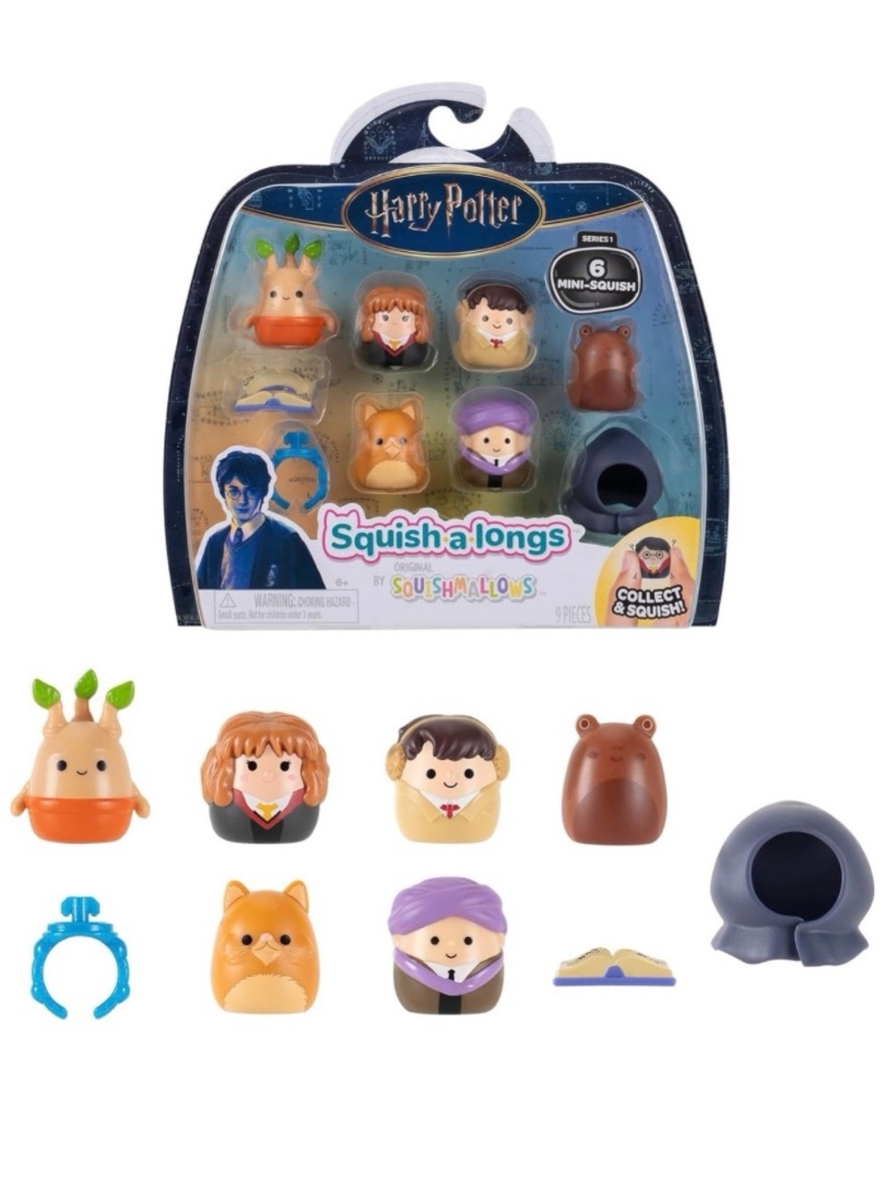 Squish-a-longs "Harry Potter" Mini-Squish + Accessory 6-Pack